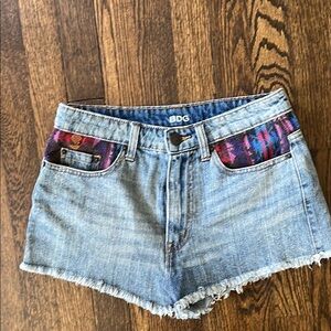 3/$15 BDG high rise cheeky denim short